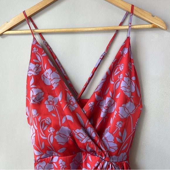 Lovers and Friends Kamala Mini Dress in Red & Purple Floral - Picture 7 of 12